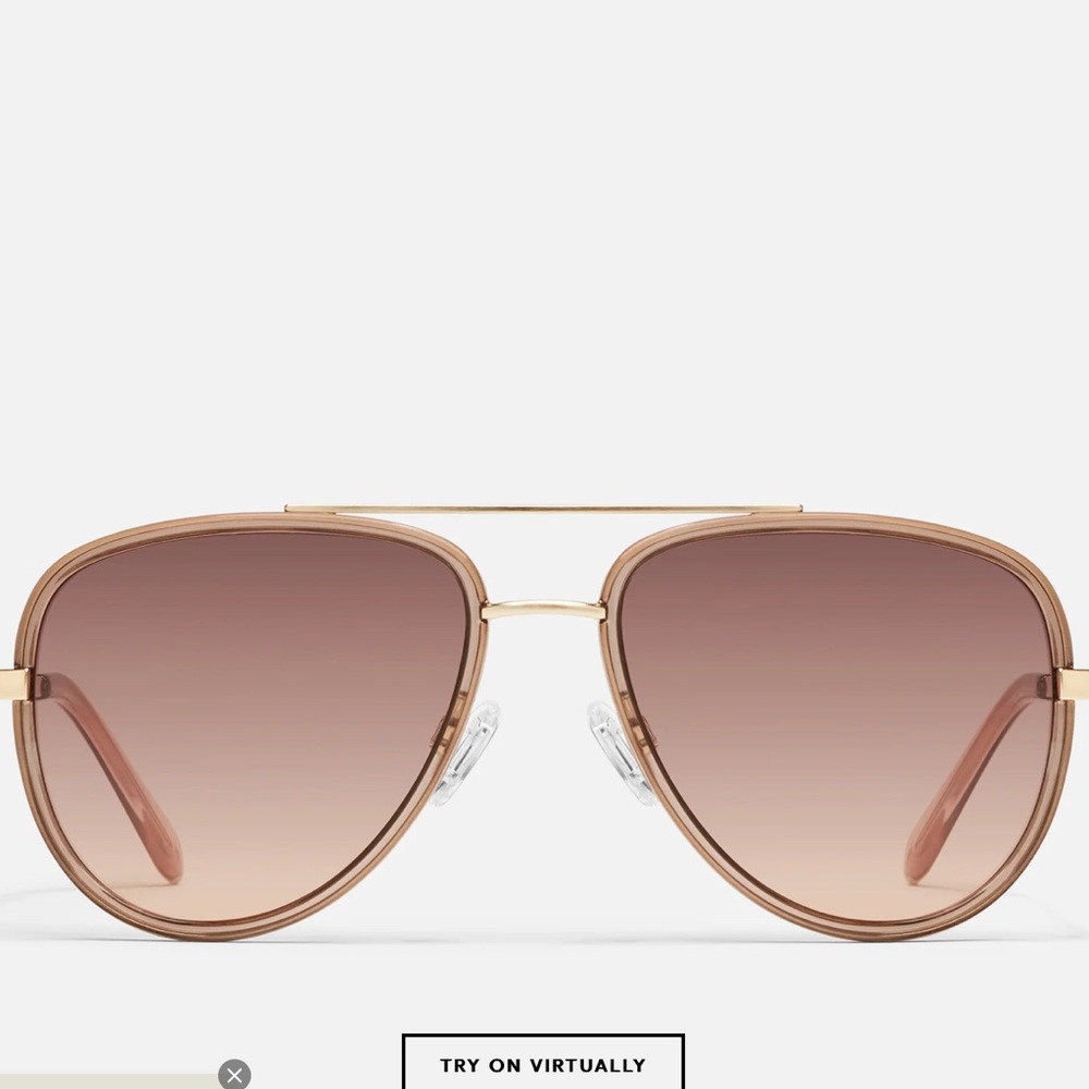 NEW ! Quay All In Mini aviators peach Read***